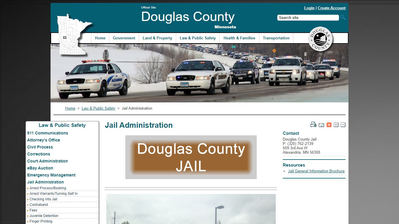 Jail Administration - Douglas County, Minnesota